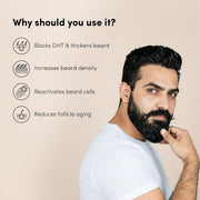 Man Matters BeardGro Beard Growth Serum for Men 30ml | 4% Anagain, 1% Rosemary, 2% Aminexil | Promotes Thicker Beard Growth, Reduces Patchy Beard , Fast Absorption and Lightweight | Pack of 2
