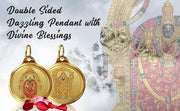 DIVINITI 24K Gold Plated Double-Sided Religious Pendant with Premium Gift Box, Spiritual Locket for Men & Women, Devotional Jewellery for Gifting & Everyday Wear | Padmavathi & Balaji