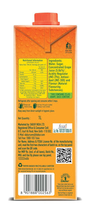 Dabur Real Fruit Power Grape Juice -1L