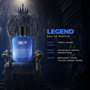 Beardo Twin Legends- LSD & Legend Perfume for Men (50ml x 2) | Long Lasting Fragrance | Long Lasting Perfume for Men | Gift for Men | Gift for Friend