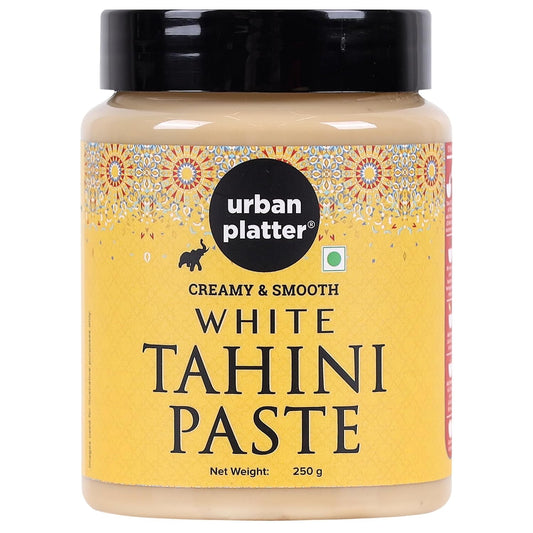 Urban Platter Tahini Paste, 250g (Smooth & Creamy White Sesame Paste, No Additives, Ideal for Hummus, Shawarma Sauce, Baba Ghanoush & Salad Dressings)