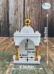 SHINDE EXPORTS Temple for car Dashboard Stand 6 inches (Plastic Empty Temple)