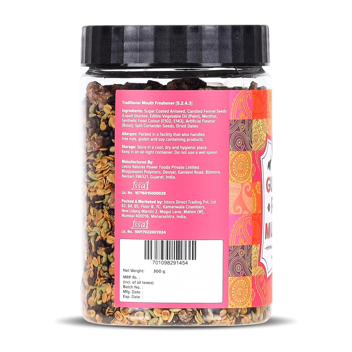 Urban Platter Traditional Gujarati Royal Mukhwas, 300g (Mouth Freshener | Digestive | After-Meal Snack | Rich in Fibre)