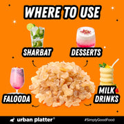 Urban Platter Gond Katira Crystals, 300g (Traditional Cooling Ingredient, Badam Pisin, Edible Gum)