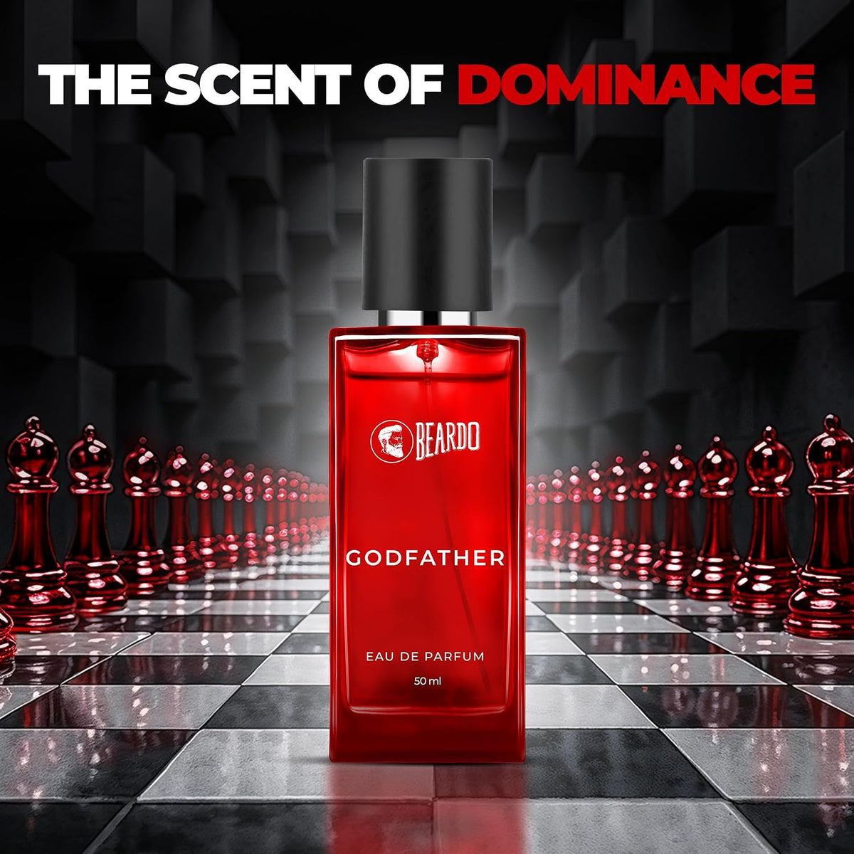BEARDO Godfather Perfume For Men, 50Ml | Aromatic, Spicy Perfume For Men Long Lasting Perfume For Date Night Fragrance | Body Spray For Men | Gift For Husband | Gift For Boyfriend