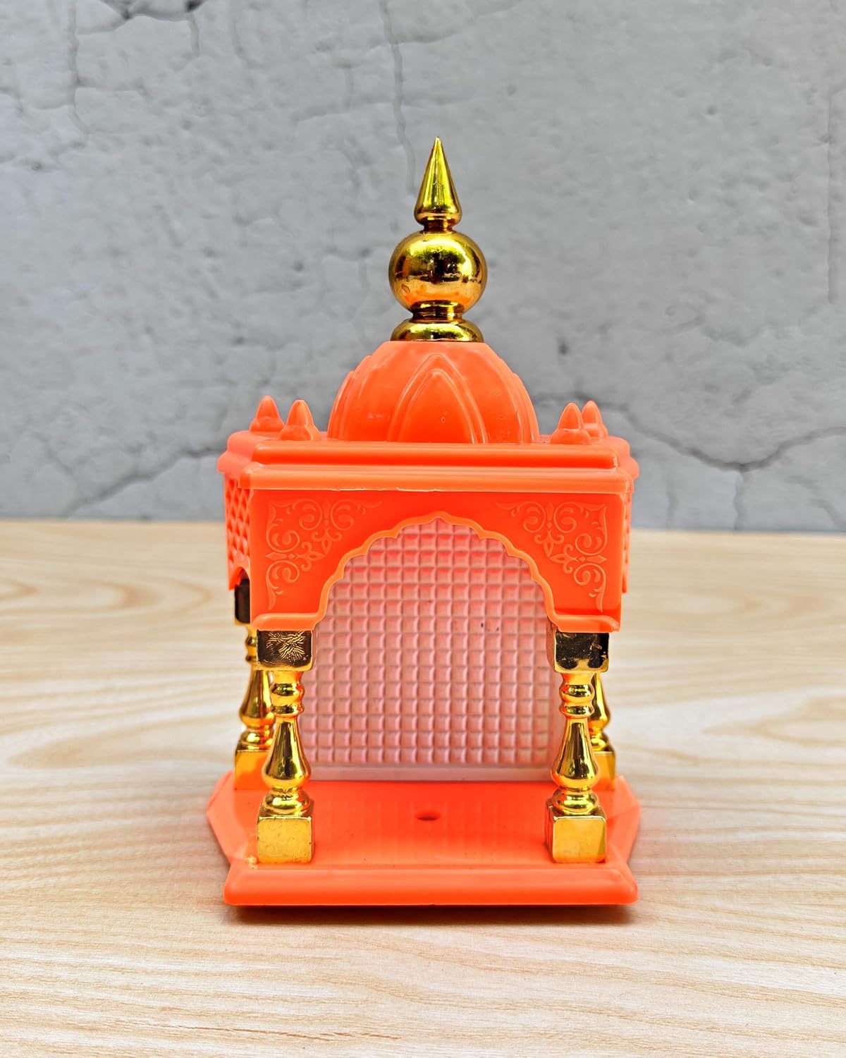 SHINDE EXPORTS Ganesha and Adiyogi Temple for car Dashboard Stand 6 inches (Empty Temple)