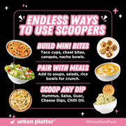 Urban Platter Chickpea Scoopers - Himalayan Pink Salt, 50g (Popped Chips | Lightly Salted | Air Popped, Not Fried)