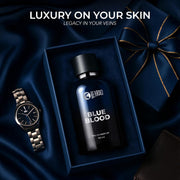 Beardo Blue Blood Premium Perfume for Men 100 ml | Eau De Parfum Intense, Aromatic, Aquatic Premium Scent | Perfume for Men Long Lasting Smell | Premium Gift For Man | Perfume For Man
