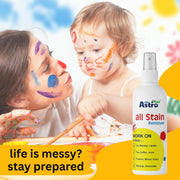 Astro Plus+ 50ML Stain Remover Spray for Clothes | Suitable for All Fabrics | Toxin-free Easy to Carry | Eco-friendl Clean Grease All color Stain Remover Fabric, Carpets, Linens, Laundry