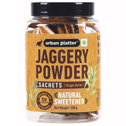 Urban Platter Jaggery Powder Sachets, 250g / 8.8oz [50 Sachets, 5 grams Each]