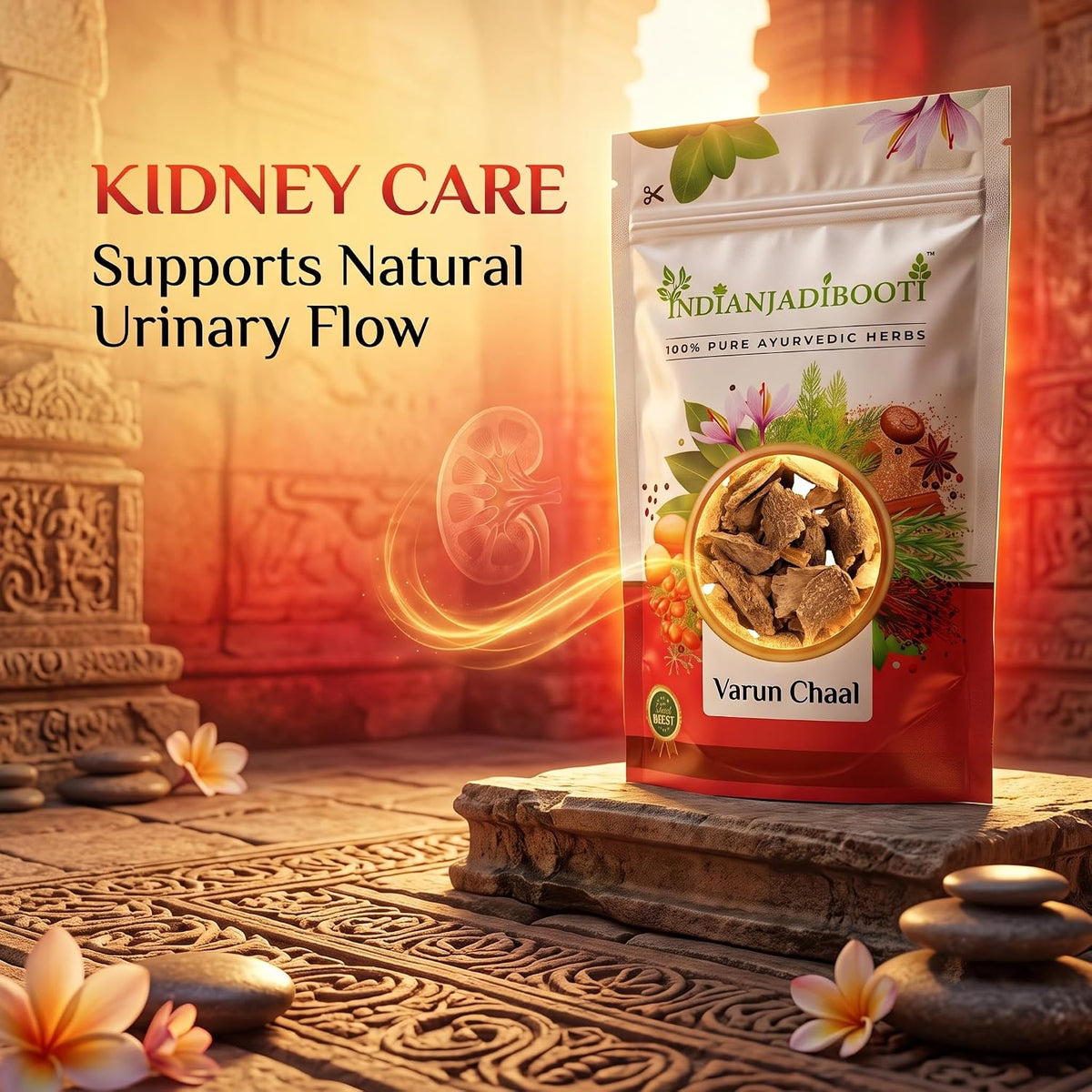IndianJadiBooti Varun Chaal (Crataeva Nurvala) | Supports Urinary and Kidney Health | 250 Grams Pack