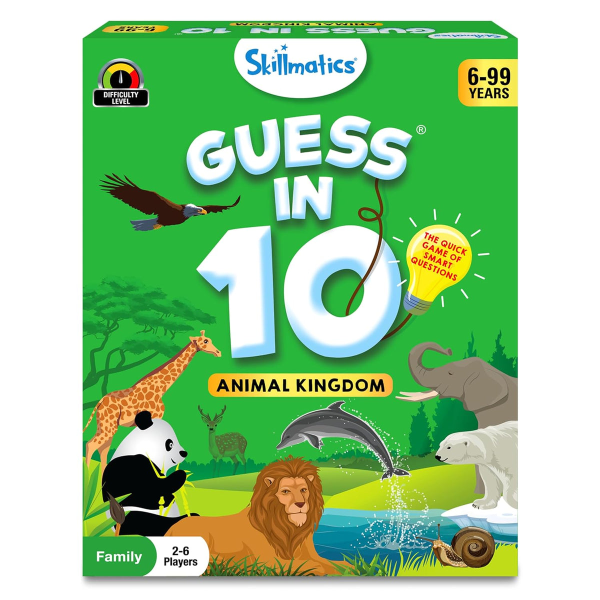 Skillmatics Guess in 10 – Animal Kingdom, Card Game for Kids & Families