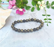 SHINDE EXPORTS Natural Pyrite Gemstone Bracelet for Men and Women
