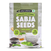 Urban Platter Sabja Seeds, 1kg (Basil Seeds for Weight Management, Digestion & Hydration, Rich in Fiber & Omega-3, Falooda, Detox Drinks & Smoothies)