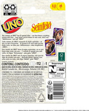 Mattel Games UNO Seinfeld Card Game for Kids, Adults & Family Nights with Collectible Deck & Special Rule Inspired by the TV Show