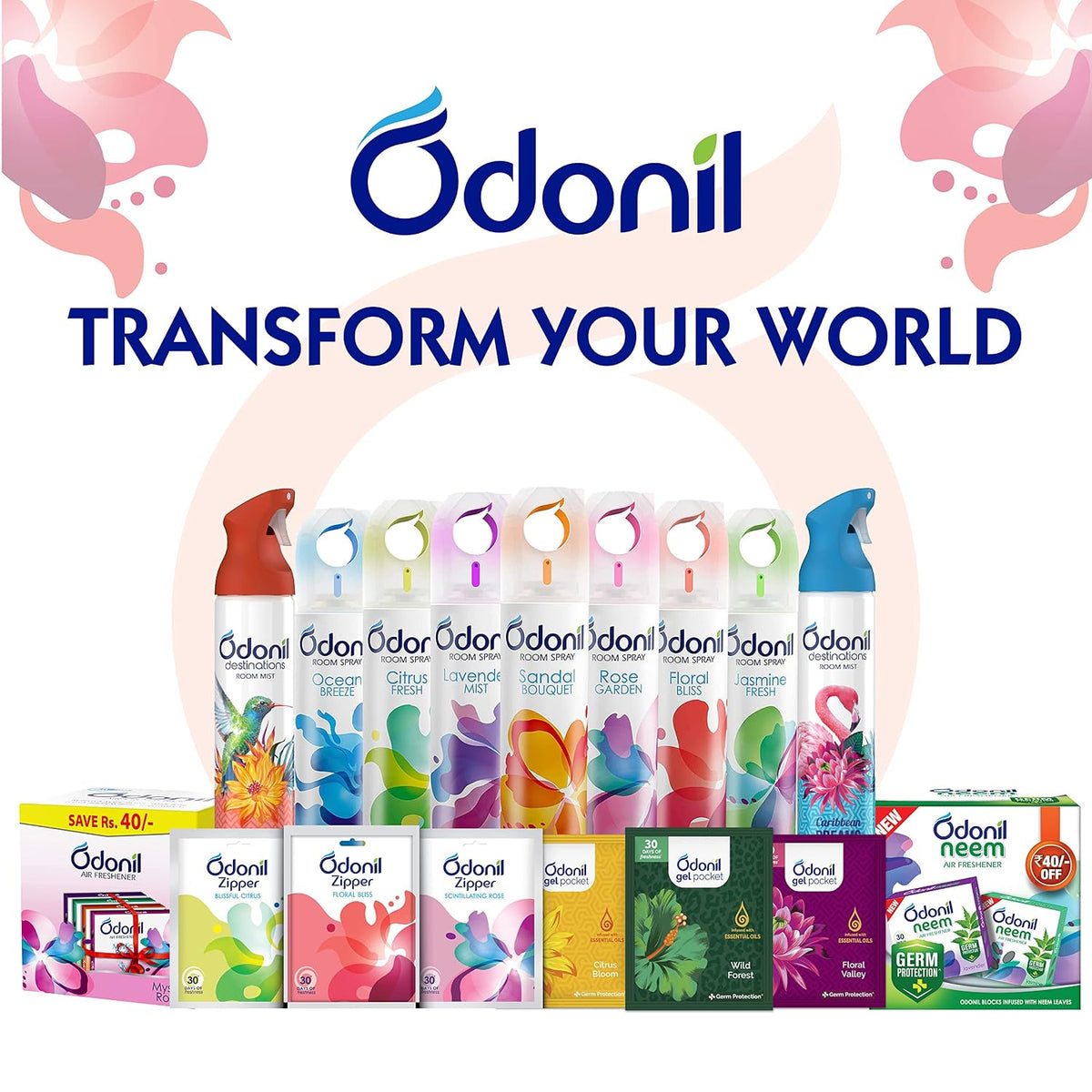 Odonil Room Freshening Sprays - Floral Bliss - 153 g
