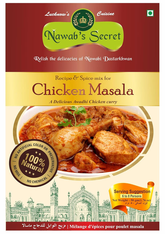 Nawab's Secret Chicken Masala,50 gm (Pack of 2 * 50gm)