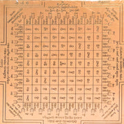Aalayam Selveer Seethala Yantram | Seethala Yantra Telugu Size 6"x6", Copper Yantra, Brown Colour, 1 Piece