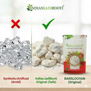 IndianJadiBooti Banslochan | Vanshlochan (Bamboo Silica) for Height Growth & Strong Bones | Tabsheer | Natural Calcium Supplement | Edible Grade A | 100g