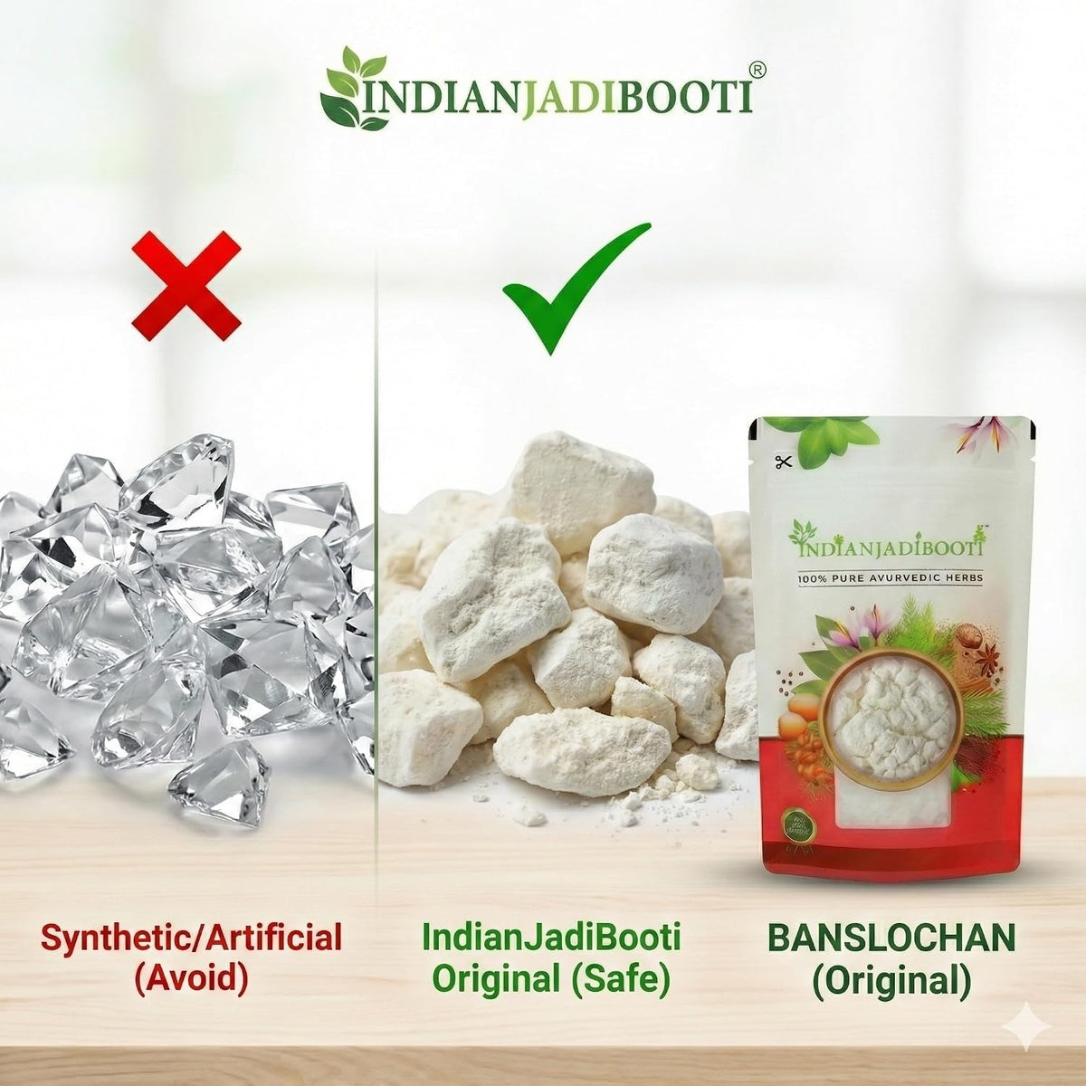 IndianJadiBooti Premium Banslochan | Bone Wellness & Hair Support (10g)