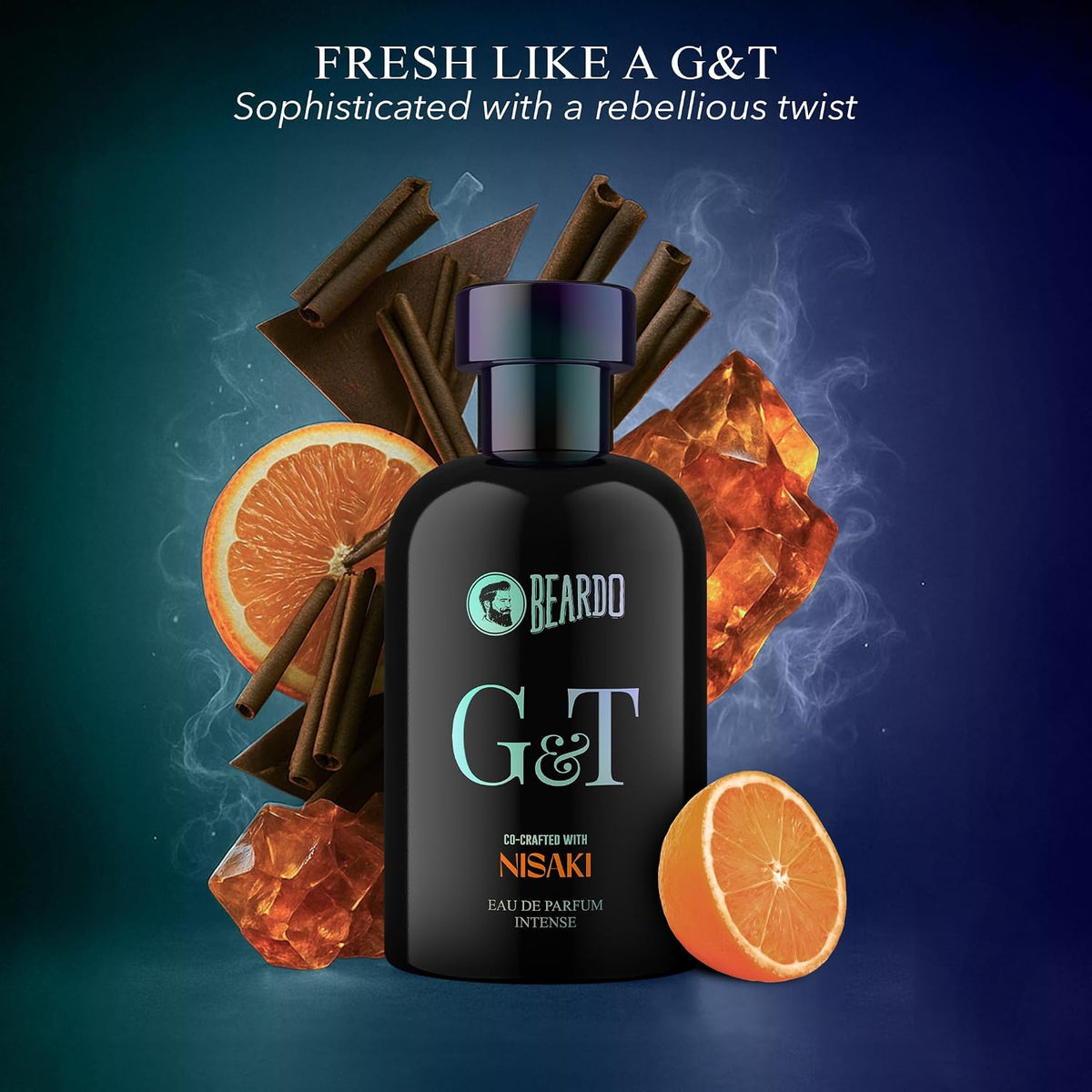 Beardo G&T Premium Perfume For Men 100ml | Eau De Parfum, Citrusy, Spicy, Woody Premium Scent | Perfume For Men Long Lasting Smell | Premium Gift For Man | Perfume For Man