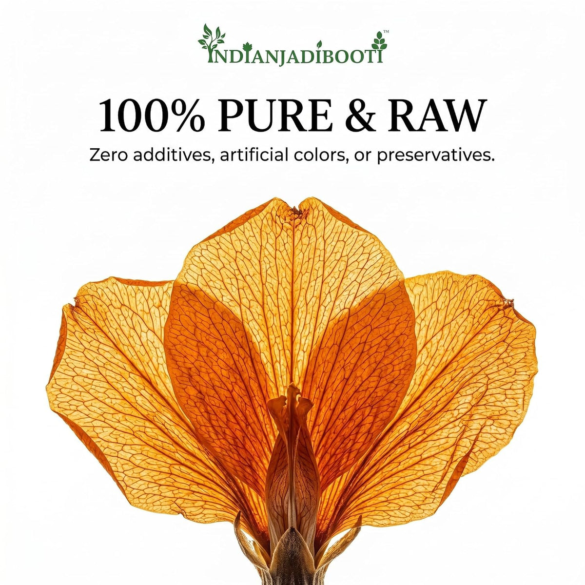 IndianJadiBooti Pure Tesu Flowers (Butea Monosperma) | Botanical for Complexion Harmony, Cooling Baths & Natural Dye | 3 Packs of 900 Grams