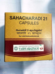 Vaidyaratnam Sahacharadi 21 Soft Gel Capsule (100 Tablets x 3)