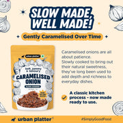 Urban Platter Caramelized Onion, 1Kg (Sweet-Savoury Onion Base for Pasta, Sandwiches, Gravies & Gourmet Cooking, Soft, Jammy & Slow Cooked, Perfect for Meal Preps, Value Pack)