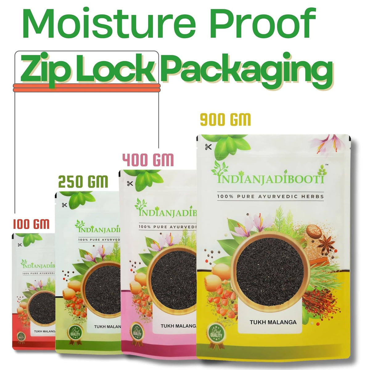 IndianJadiBooti Tukh Malanga (100g) | Premium Sabja Seeds (Sweet Basil) | Tukmaria/Falooda Seeds for Cooling Drinks | High Fiber for Weight Management & Acidity Relief | Natural & Cleaned