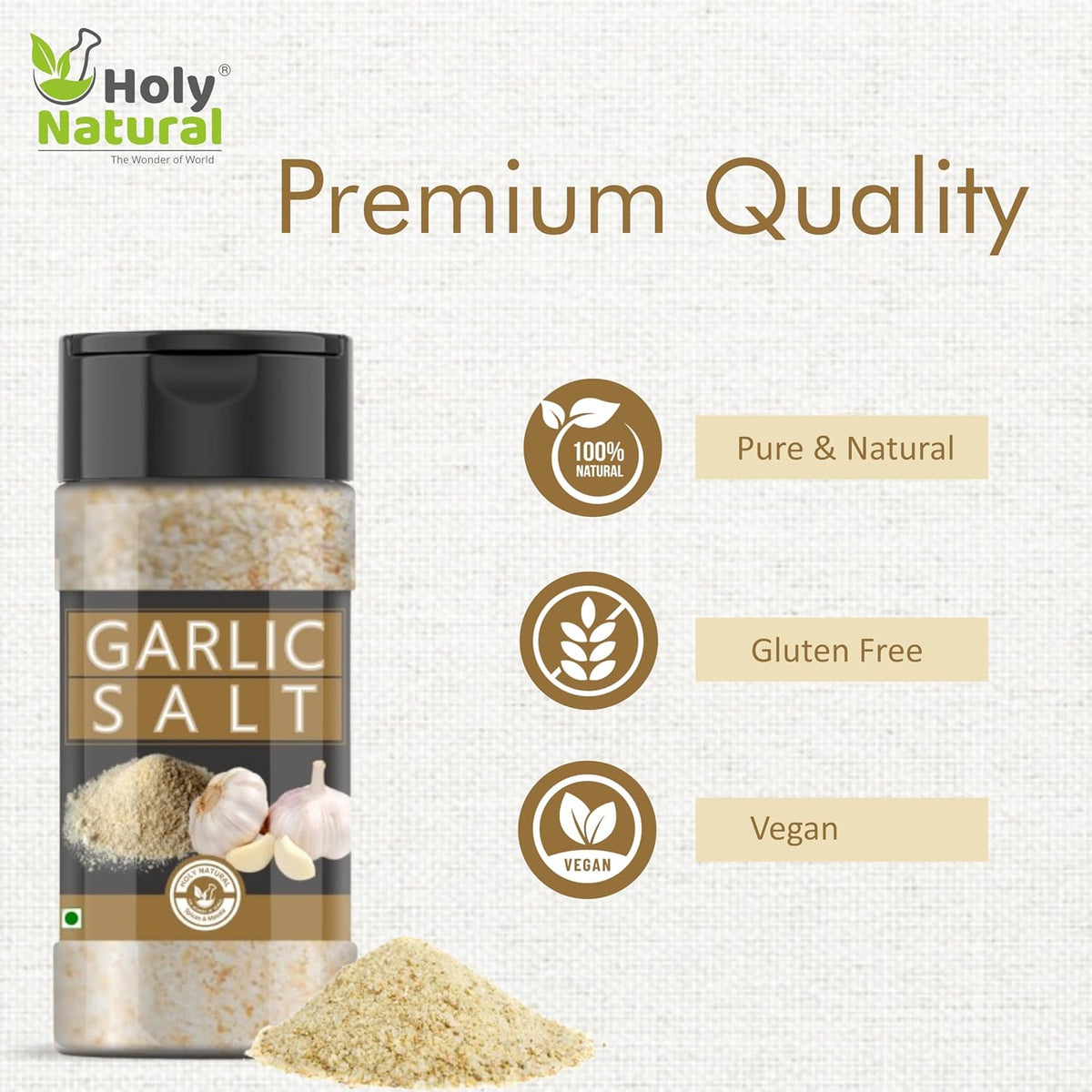 Holy Natural Garlic Salt 200 gm