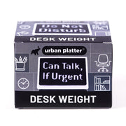 Urban Platter Desk Weight, 71g (3 in 1 Paper Weight, Heavy & Durable, Perfect for Office Desk, with Message for Efficient Management)