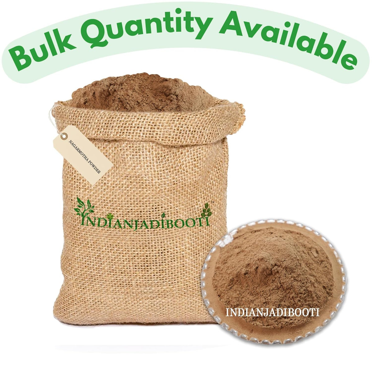 IndianJadiBooti Nagarmotha Powder (100g) - Pure Cyperus Rotundus (Mustak Churna) - Nut Grass/Tunga Gaddalu - Natural Herb for Oily Skin Face Packs, Hair Care (Dandruff) & Digestion