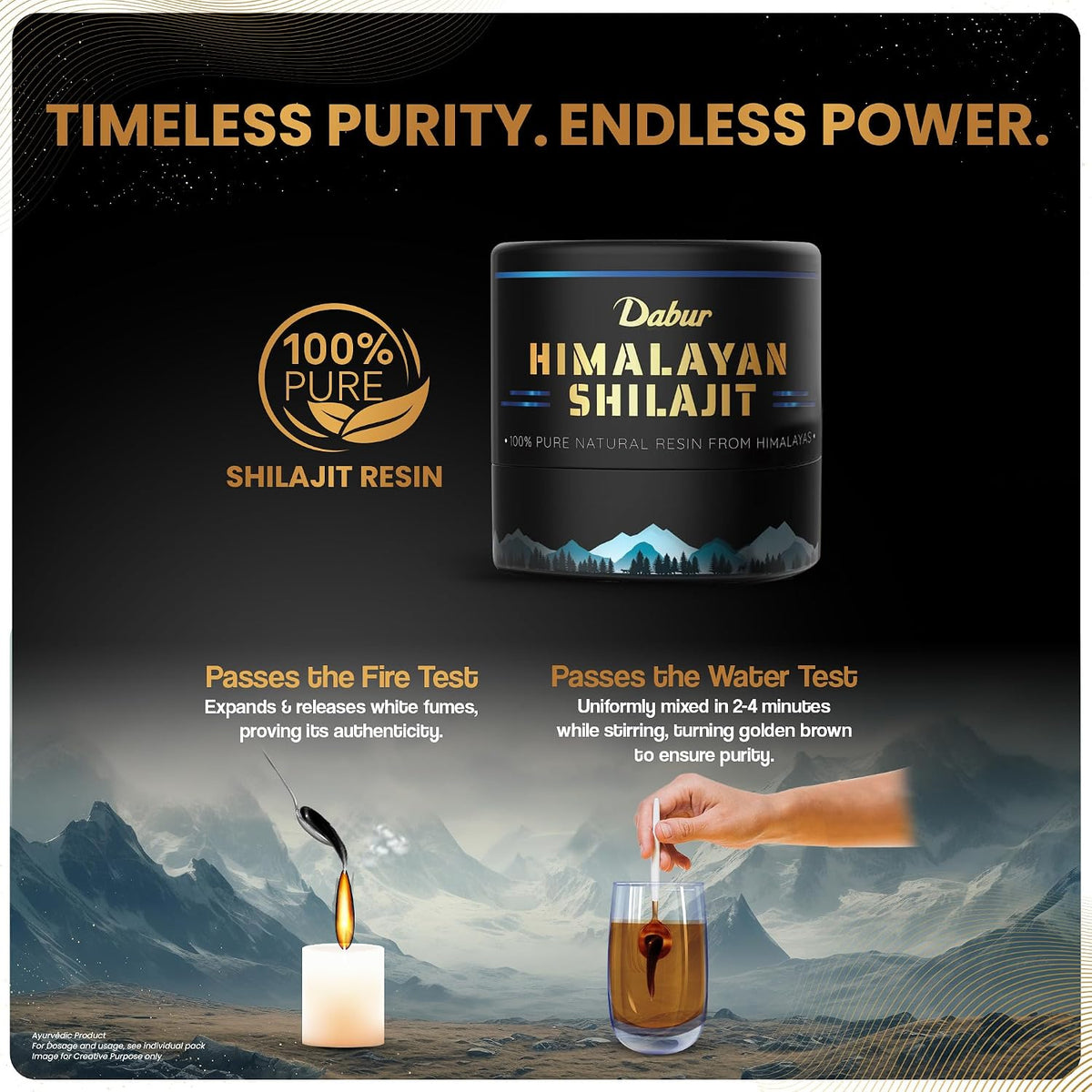 Dabur Himalayan Shilajit Resin – 15g | 500mg per Serving | Boosts Strength, Stamina & Muscle Growth | Shilajit for men |100% Ayurvedic Grade A Shilajit Sourced from the Himalayas (Up to 19,000 ft)