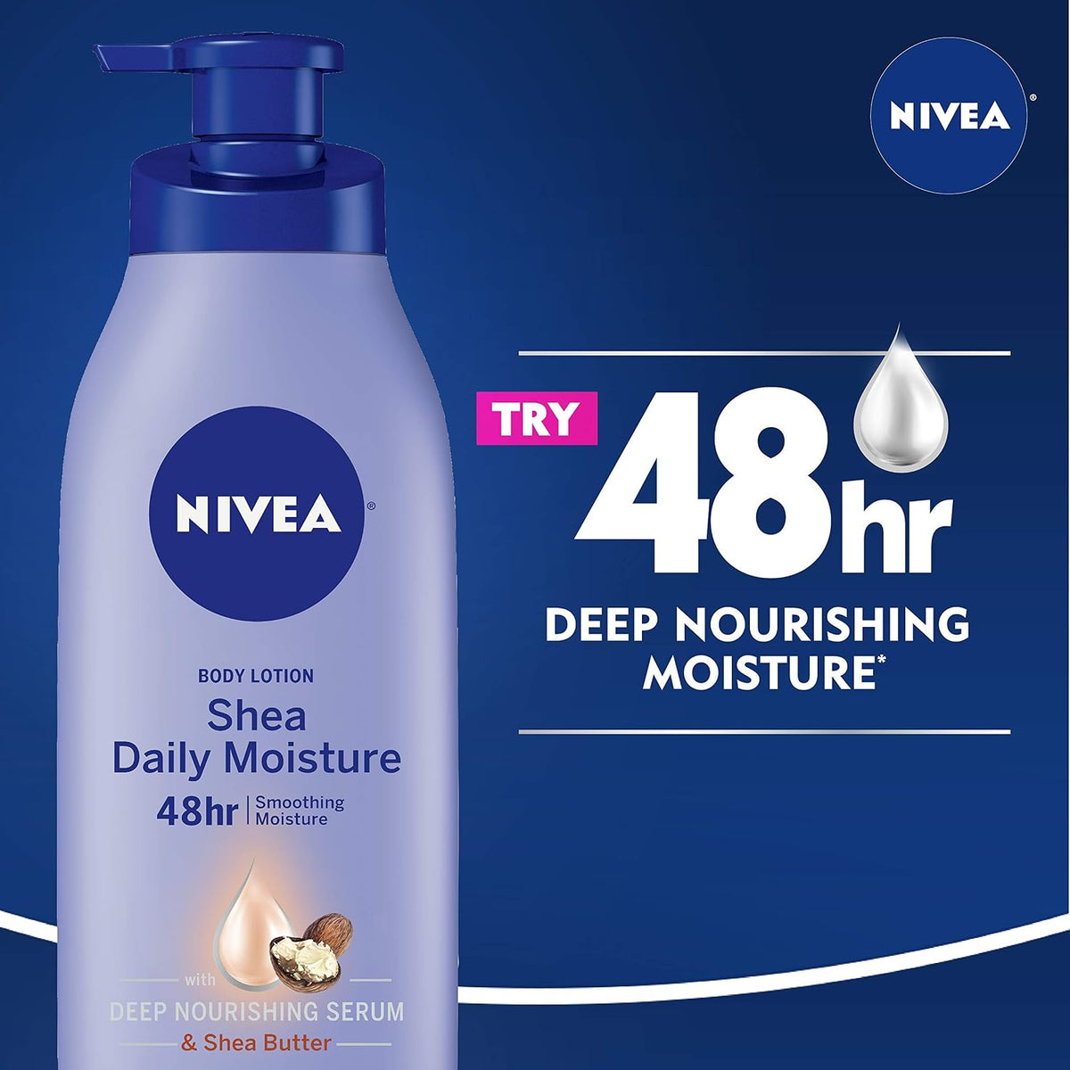 NIVEA Smooth Daily Moisture Body Lotion 6.8 Fluid Ounce