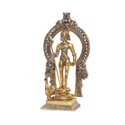KridayKraft Metal Murugan Swami (Kartikeya) Statue Standing with Peacock, Swaminatha,Skanda Swamiji, Subramanyam Murti for Pooja, Vastu & Home,Office Decor,Religious Idol