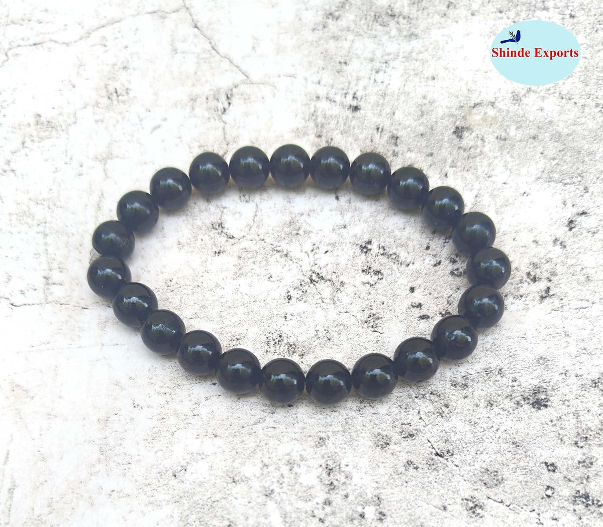 SHINDE EXPORTS Natural Black Tourmaline Bracelet for men and women