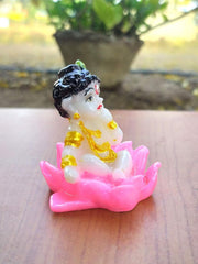 SHINDE EXPORTS Krishna Idol Small for Pooja/kanha ji ki murti/Krishna Statue Marble/Krishna murti 6cm