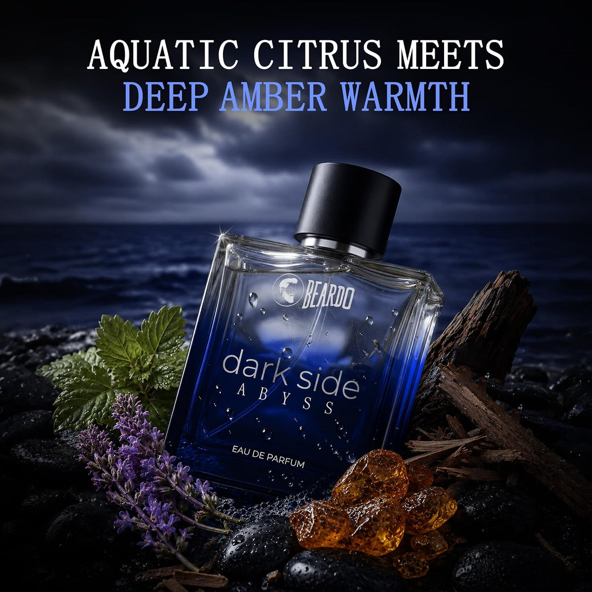 Beardo Dark Side Abyss Perfume For Man, 100ml | Aromatic, Aquatic, Woody Perfume For Men | Eau De Parfum | Perfume For Men | Long Lasting Fragrance | Gift For Men | Husband | Boyfriend