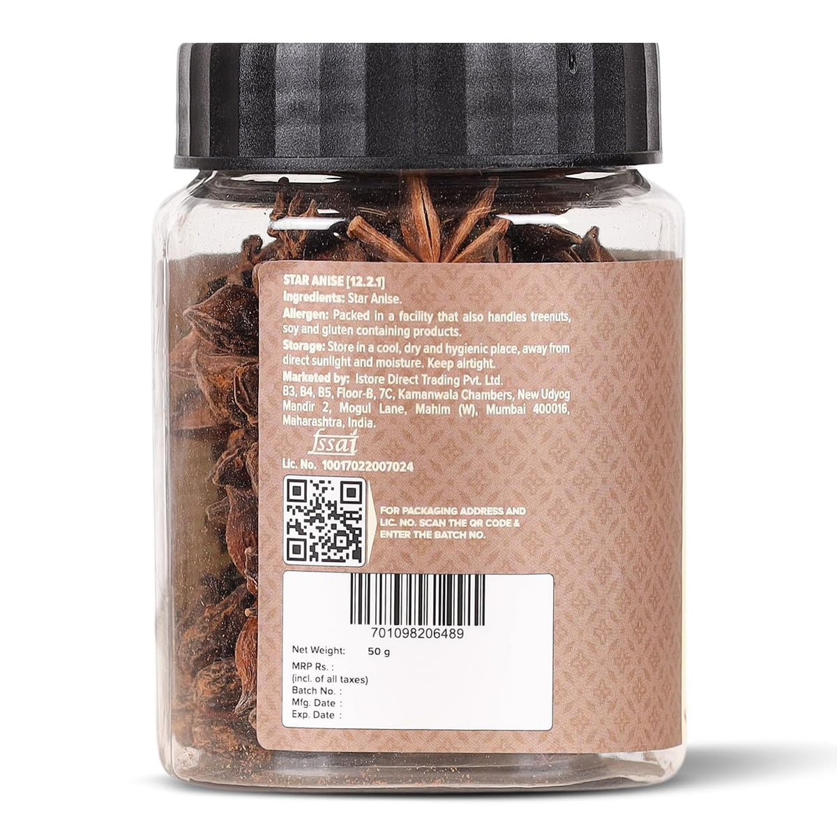 Urban Platter Star Anise, 50g (Chakri Phool | Warm, Licorice like Flavour | Highly Aromatic Spice used in Biryanis, Broths, Asian Cuisine & Baking)