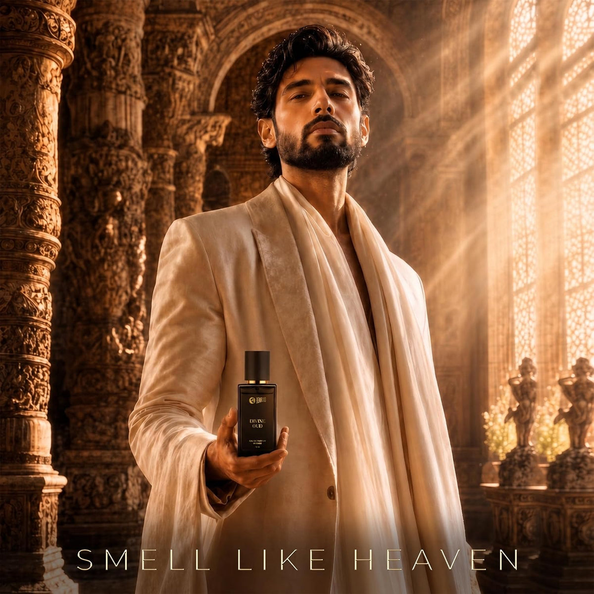Beardo Divine Oud Eau De Parfum for Man, 50ml | Long Lasting Fragrance | Perfume For Man | Woody, Spicy & Oud | Gift For Men | Husband | Boyfriend
