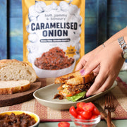 Urban Platter Caramelized Onion, 1Kg (Sweet-Savoury Onion Base for Pasta, Sandwiches, Gravies & Gourmet Cooking, Soft, Jammy & Slow Cooked, Perfect for Meal Preps, Value Pack)