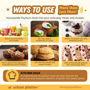 Urban Platter Isabgol, 150g (Whole Psyllium Husk, Rich in Dietary Fiber, Supports Digestive Health, Nature's Soluble Fiber)