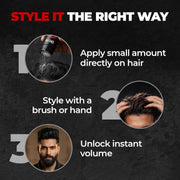 Beardo Max Volume Powder Wax 10 gm | Matte Finish | Strong Hold | Restylable | Hair Styling Wax | Hair Wax Powder For Men