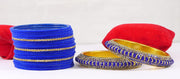 NMII Traditional Plain Metal Bangles with Golden Zircon Stone For Women & Girls | Chuda Set For Bridal Women Wedding, Party, Occasion | Golden Chuda | Metal Bangles For Women- Set of 30