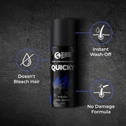 Beardo Quicky Hair Color - Blue Edge, 50 ml | Temporary 1-Day 1-Wash | DIY Instant Hair Color Makeup for Men | No Bleach | No Ammonia | No Damage