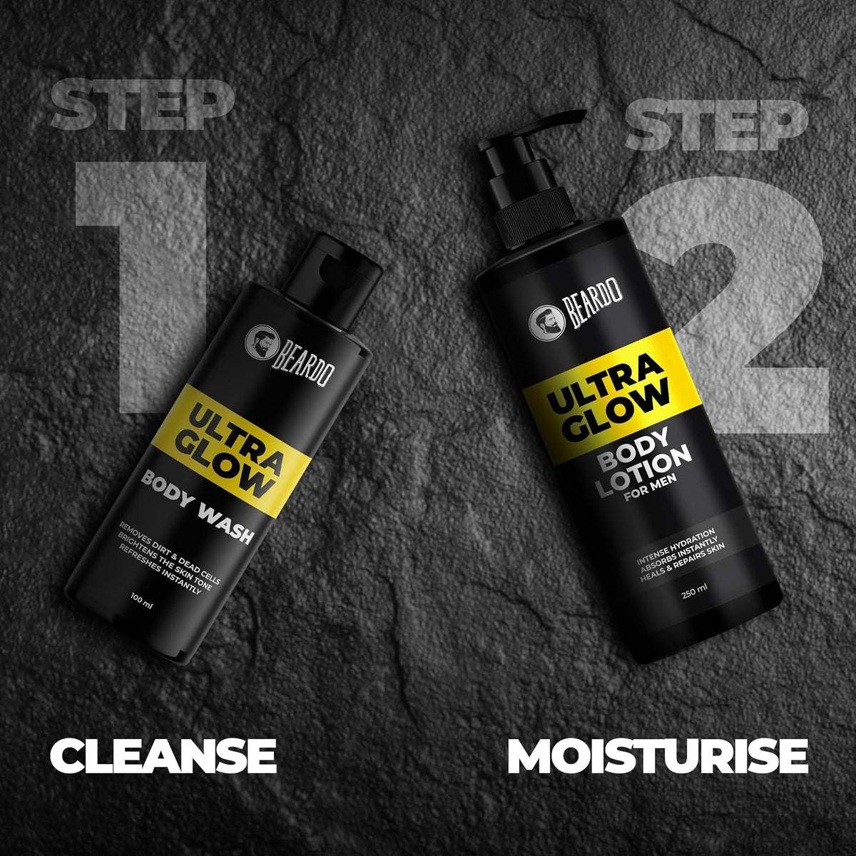 Beardo UltraGlow Body Wash for Men, 100ml | Moisturizes & Hydrates the Skin | Contains Mulberry & Bearberry Extracts for Deep Cleansing & Nourishment | Soft & Smooth Skin