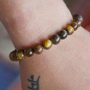 RUDRADIVINE Yellow and Black Natural Stones Healing Bracelet for Men and Women