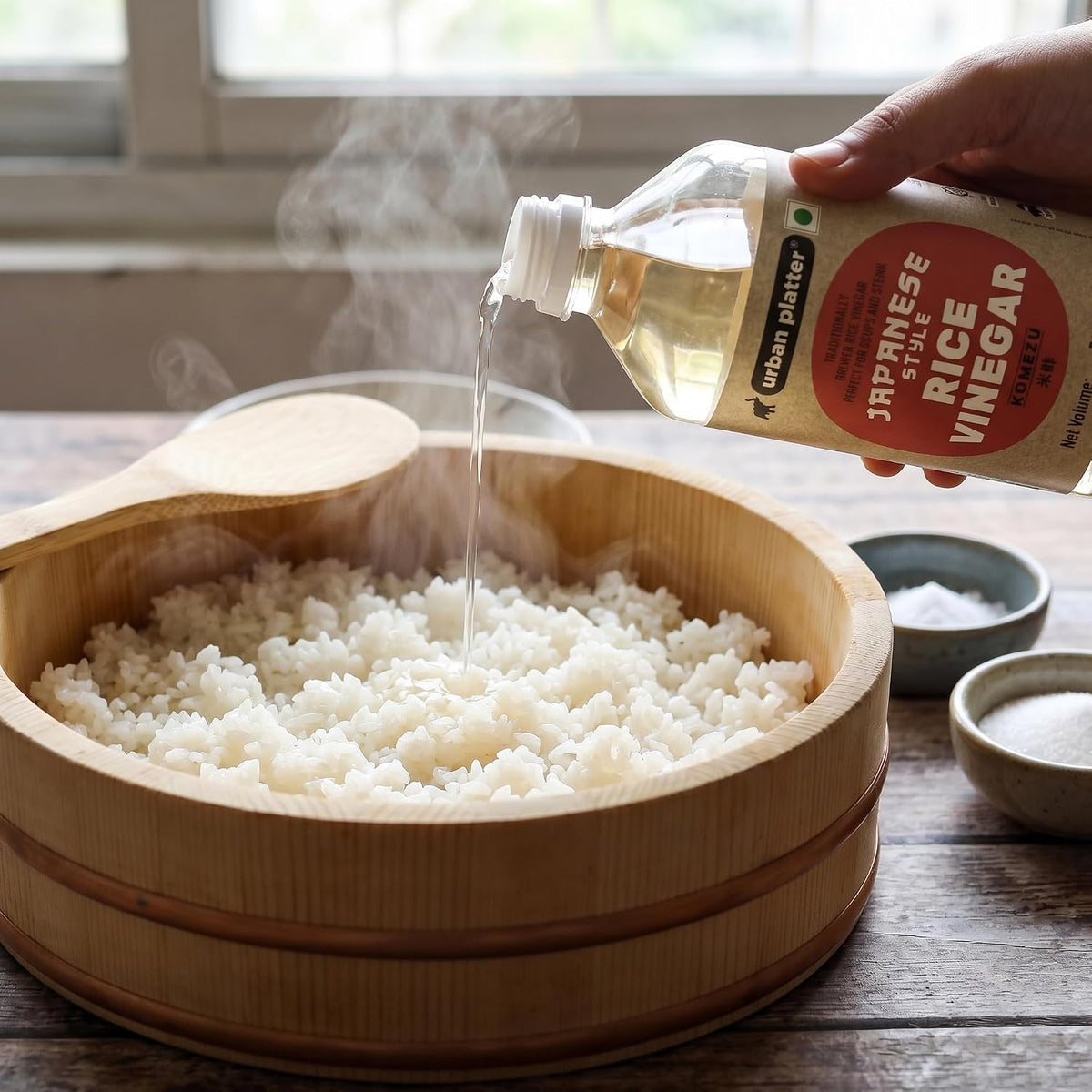 Urban Platter Japanese Style Rice Vinegar (Komezu), 500ml [All Natural Vinegar Traditionally Brewed and Seasoned]