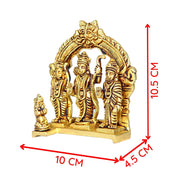 Aalayam Selveer Ram Darbar Murti Brass | Ramar Pattabhishekam Brass Idol | Ram Darbar Brass Idol | Ram Darbar Statue Brass 10.5 CM Height Brass Gold Colour 1 Piece