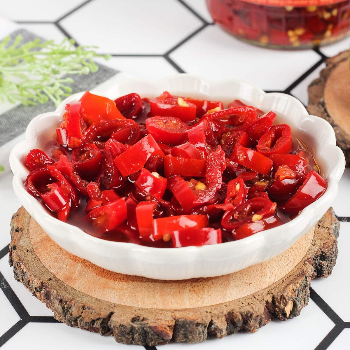 Urban Platter Sliced Red Paprika, 350g (Versatile, Tangy and Spicy Flavor Boost)